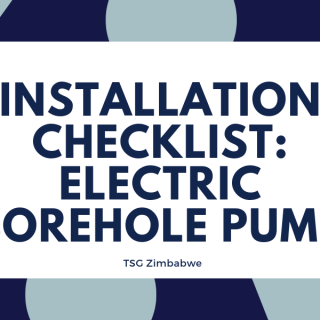borehole installation checklist