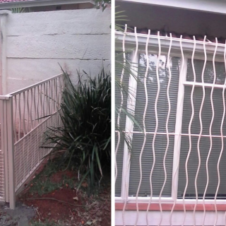 garden fence burglar bars