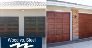 wood vs steel garage doors