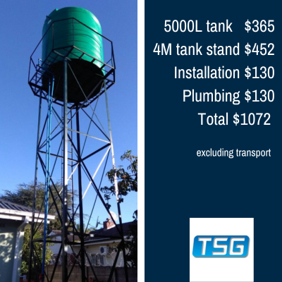 4 M tank stand 5000L tank installation price